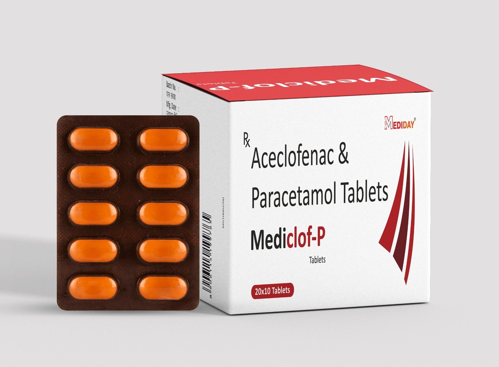 MEDICLOF-P Tablet - Aceclofenac & PCM