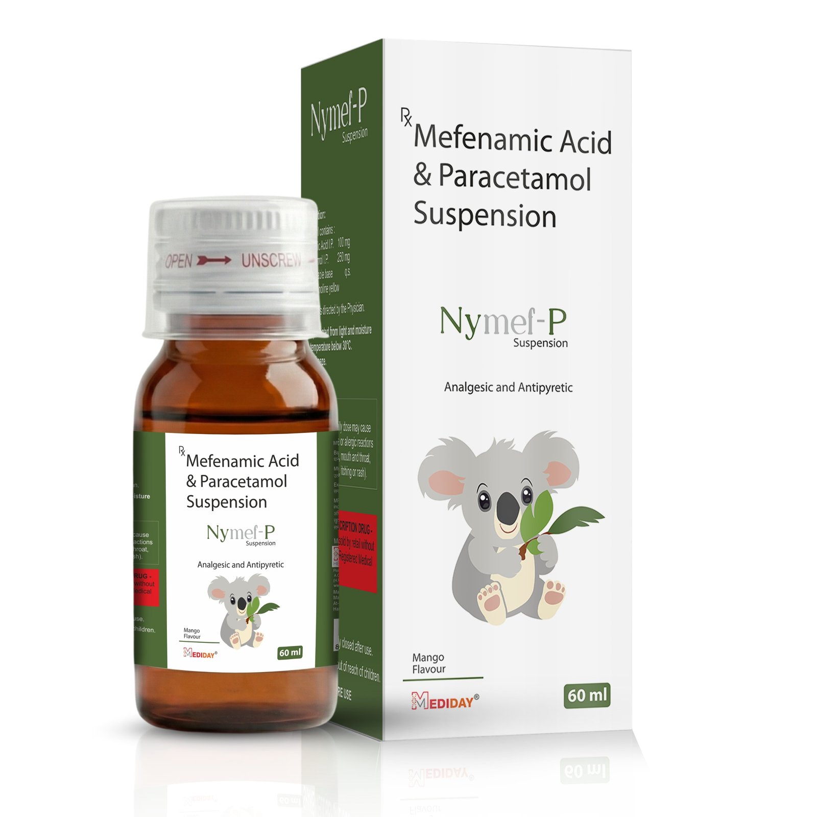 NYMEF-P  Syrup - Mefenamic Acid, Paracetamol With Monocarton