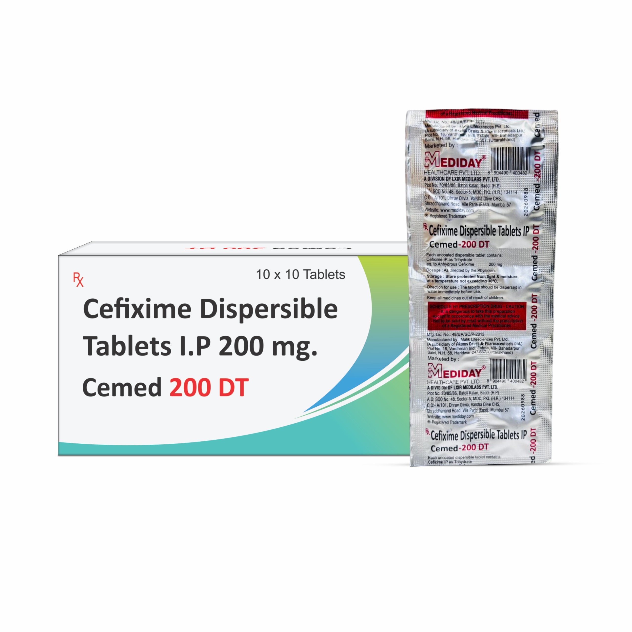 CEMED-200 DT Tablet - Cefixime