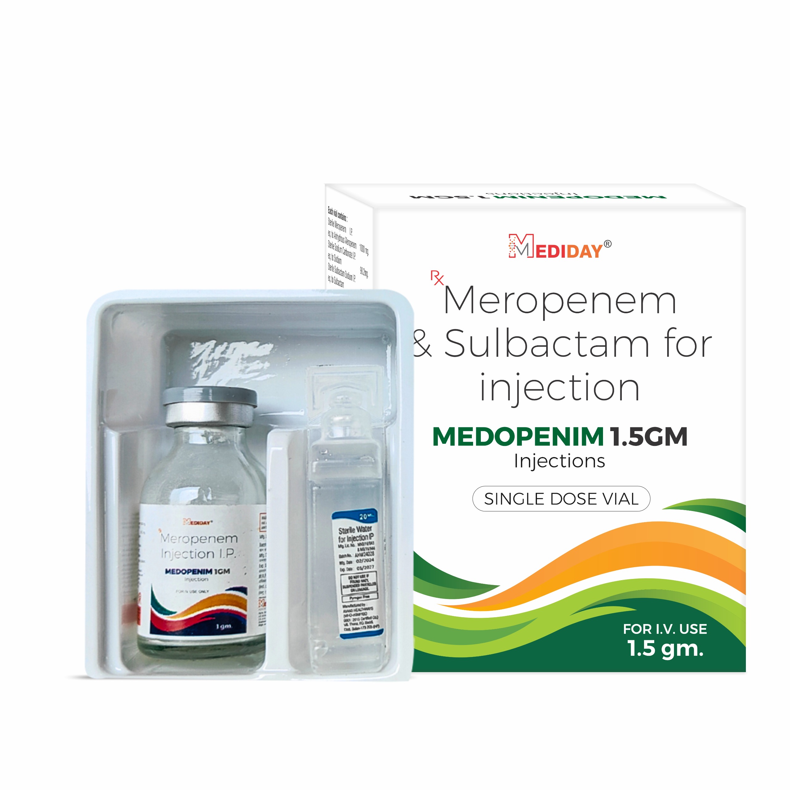 MEDOPENIM 1.5 Injectable - Meropenem & Sulbactam
