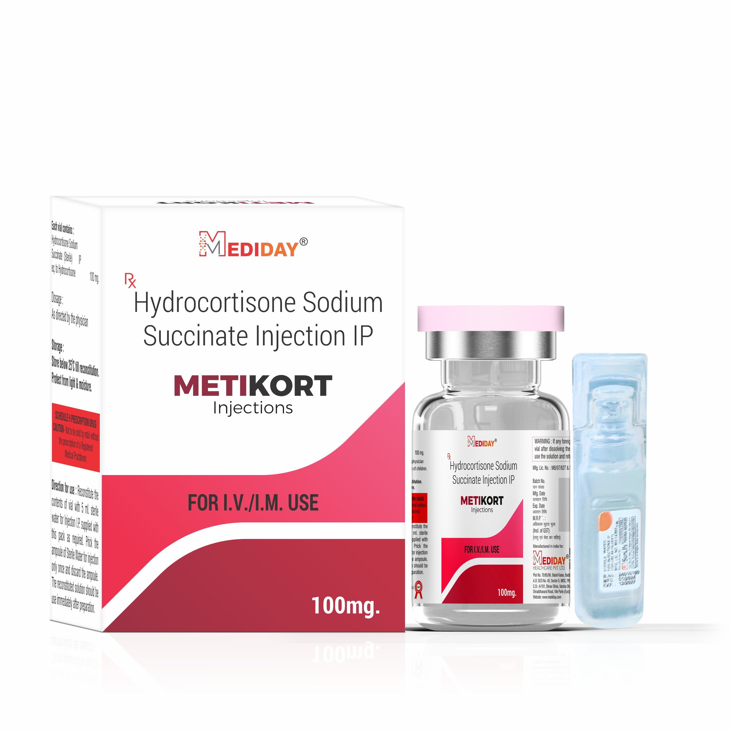 METIKORT Injectable - Hydrocortisone Sod Succ