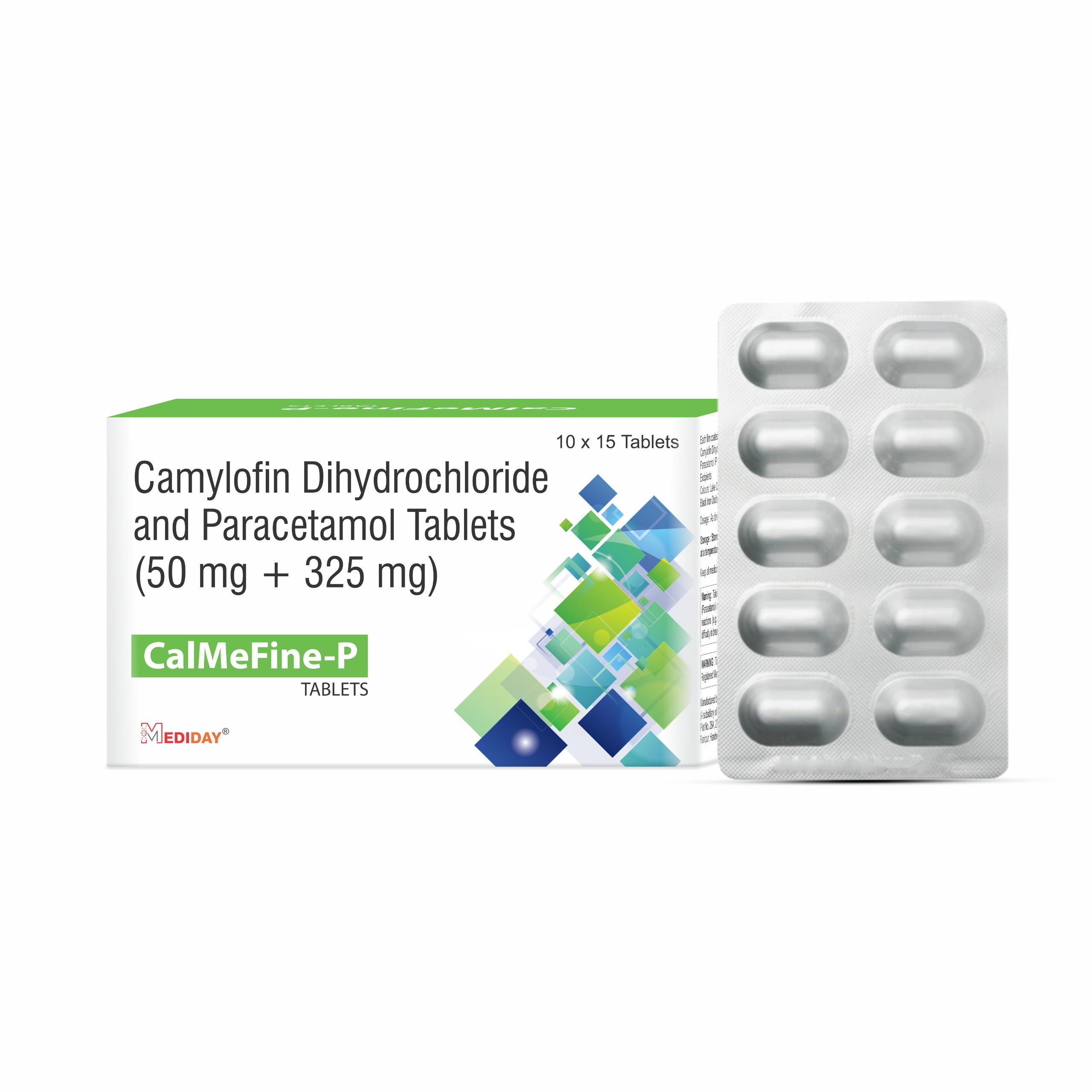 CALMEFINE-P Tablet- Camylofin Dihydrochloride and Paracetamol Tablets
