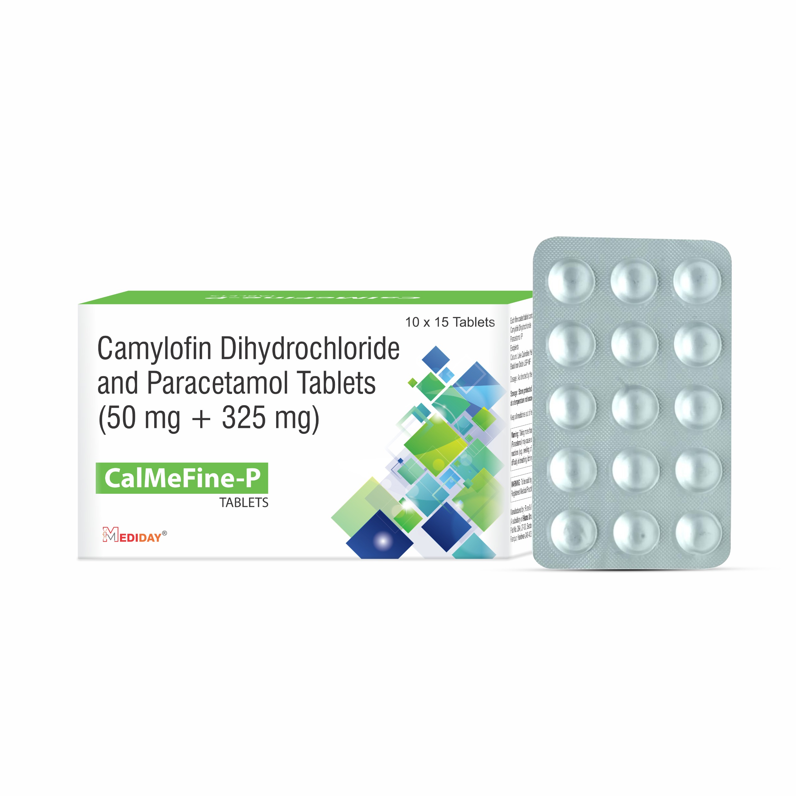 CALMEFINE-P Tablet- Camylofin Dihydrochloride and Paracetamol Tablets