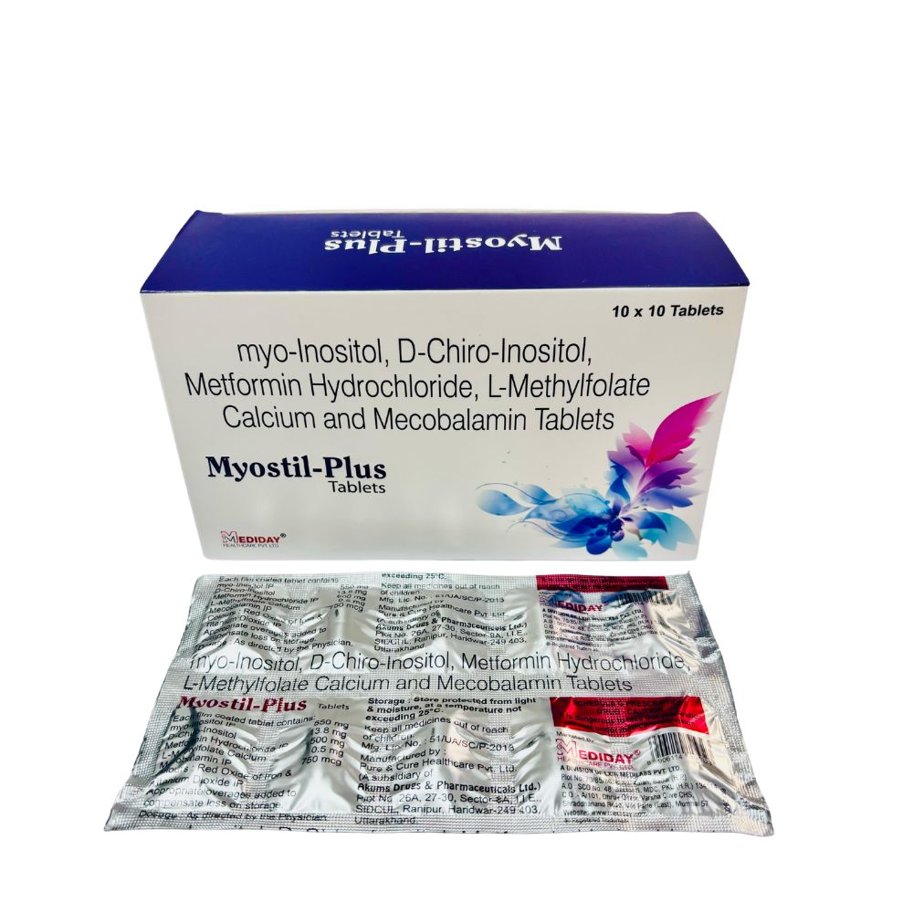 MYOSTIL-PLUS TAB - Myo-Inositol, D-Chiro Inositol, Metformin, L-Methyl Folate Calcium