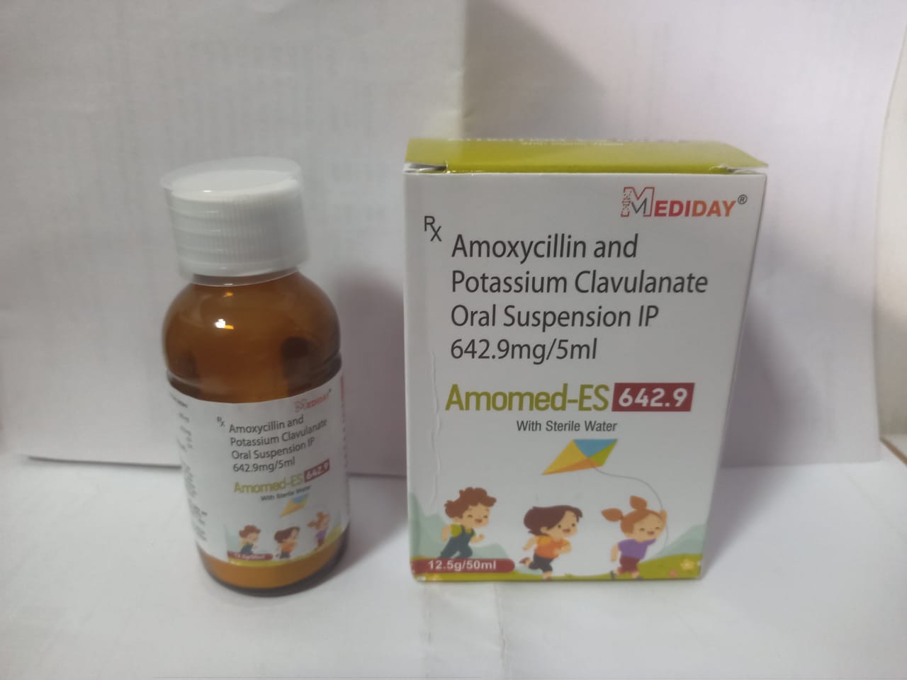 AMOMED-ES 642.9 - Amoxycillin and Potassium Clavulanate Oral Suspension