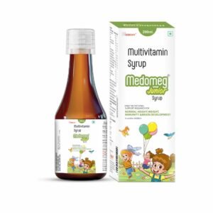 Medomeg Junior Syrup - Vitamin C, Vitamin B3, Iron, Zinc
