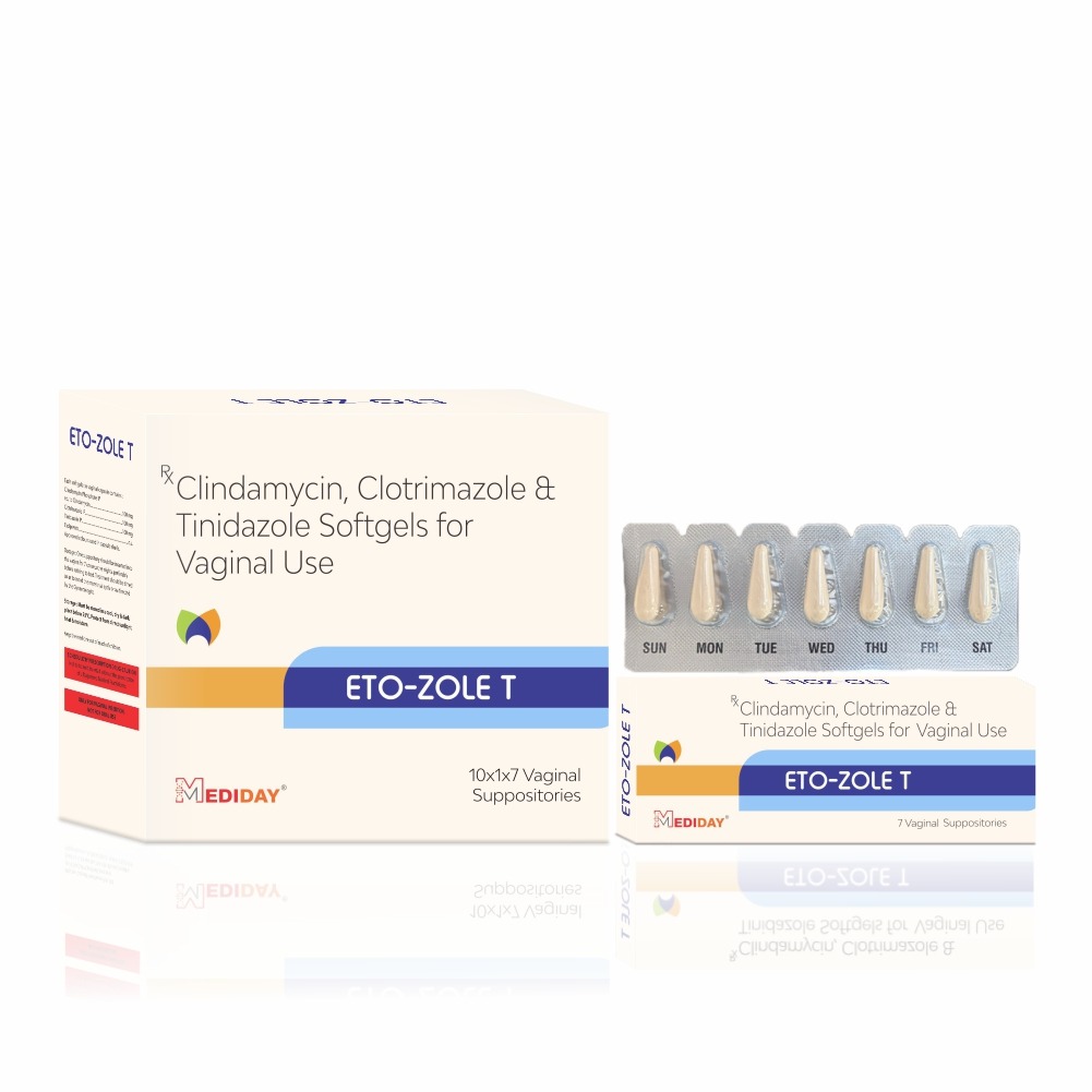 ETO-ZOLE T - Clindamycin, Clotrimazole & Tinidazole Softgels
