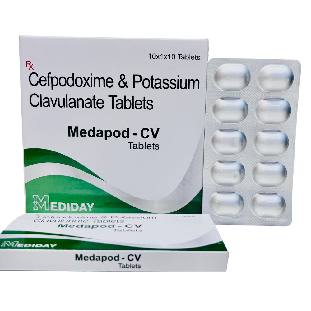 MEDAPOD-CV Tablet - Cefpodoxime & Potassium Clavulanate Tablets