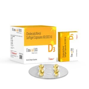 EMCAL-D3 Softgelatin - Cholecalciferol 60000 Iu