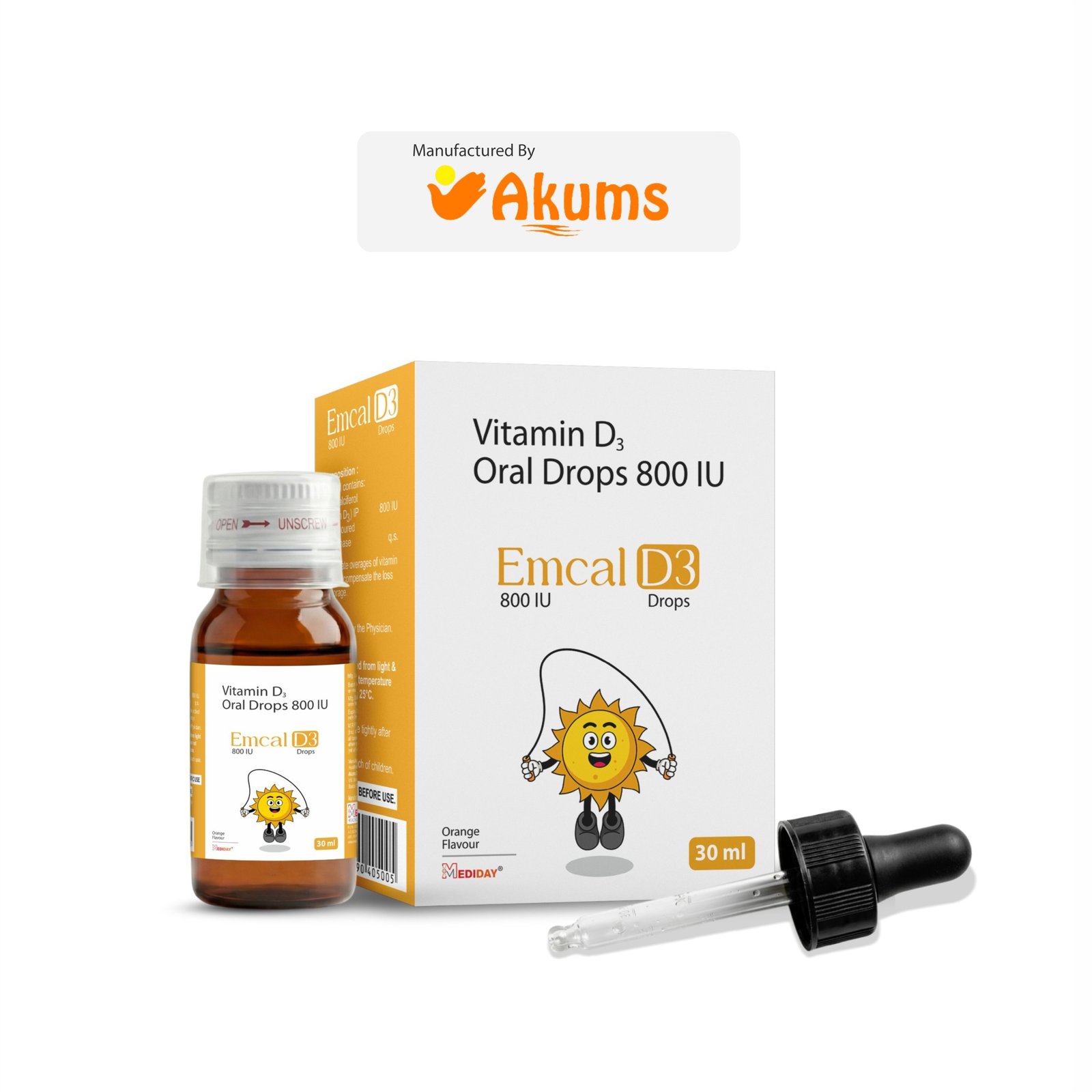 EMCAL-D3 800 IU DROPS - Vitamin D3