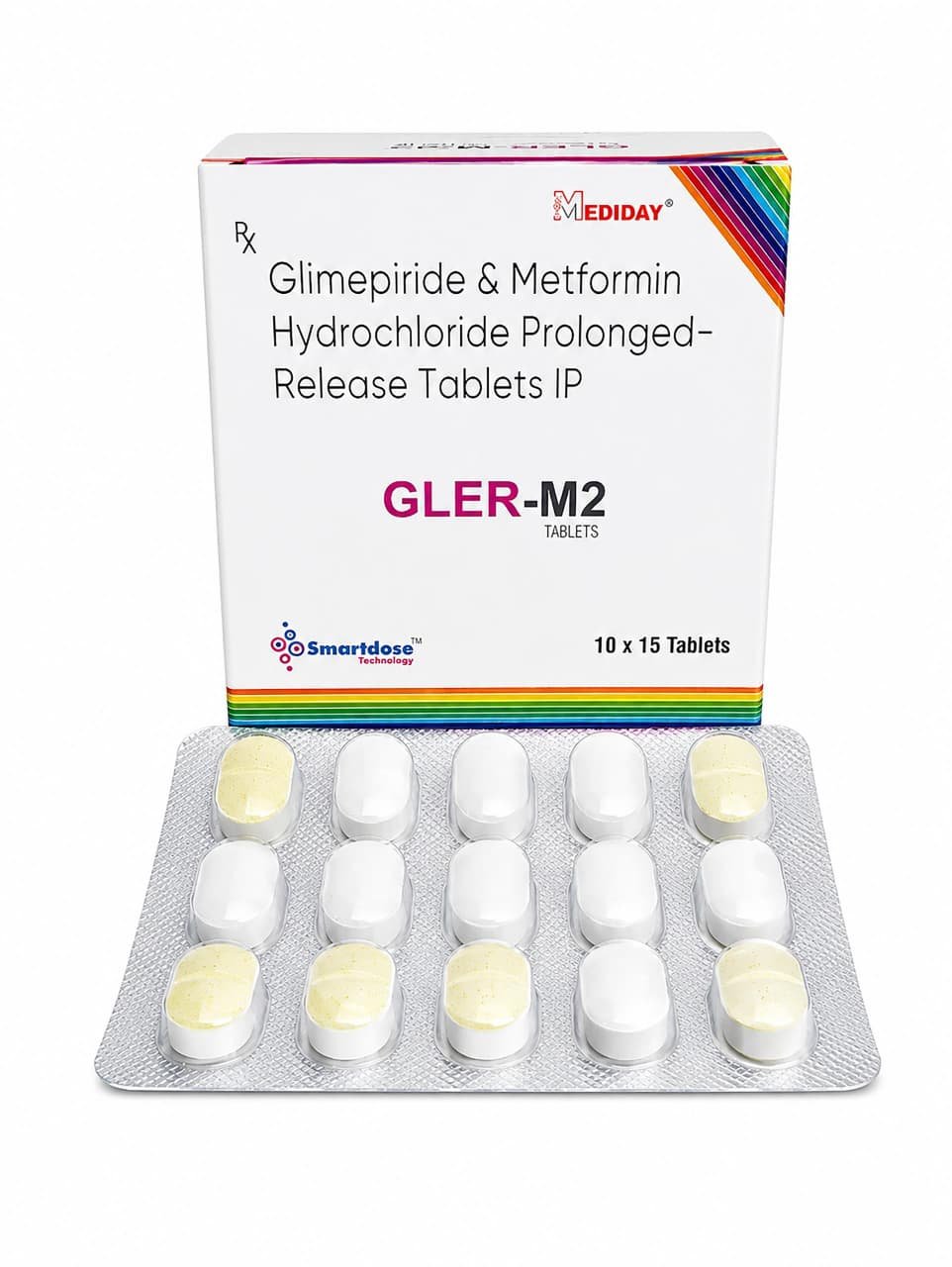 Gler-M2 Glimepiride 2Mg + Metformin 500Mg (Sr)