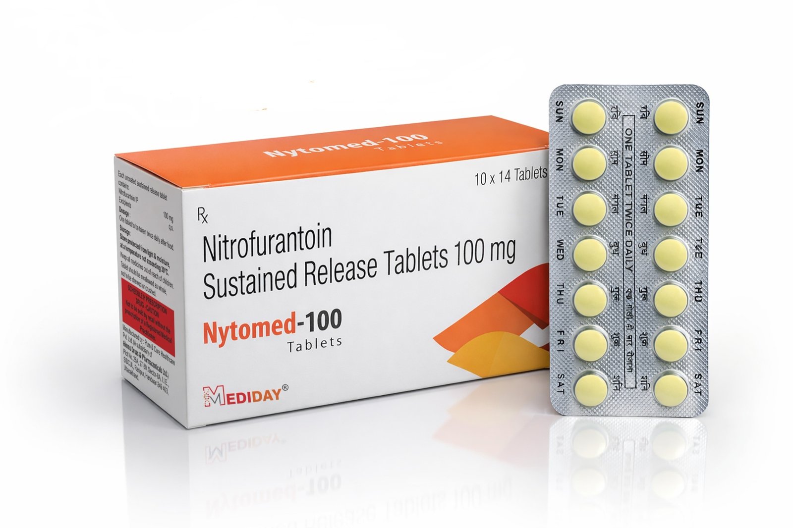 NYTOMED-100 Tablet - Nitrofurantoin Sustained Release