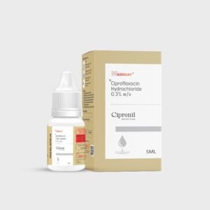 Ciprofloxacin Hydrochloride 0.3% w/v - Cipronil Eye/Ear Drops