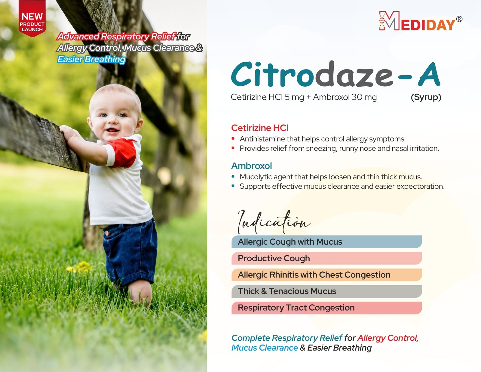 Citrodaze-A lbl Cetirizine HCI 5 mg + Ambroxol 30 mg
