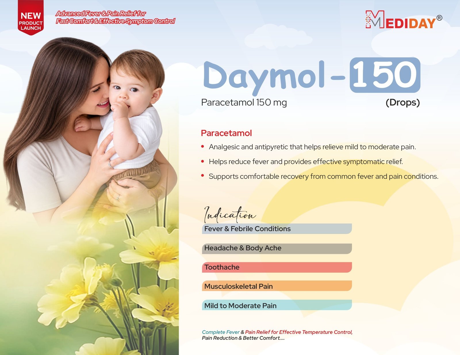 Daymol-150 lbl Paracetamol 150 mg