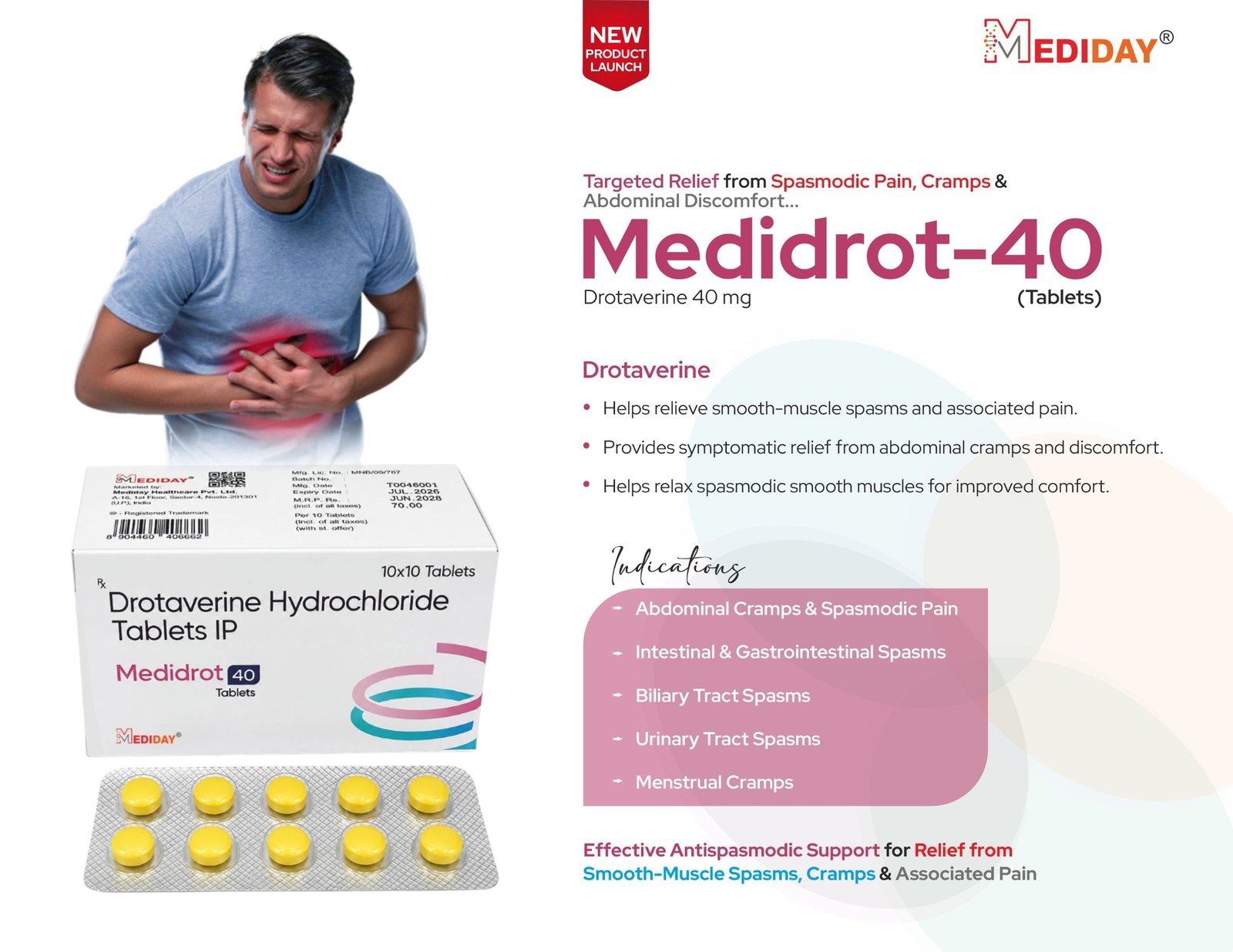 Medidrot-40 lbl Drotaverine 40 mg